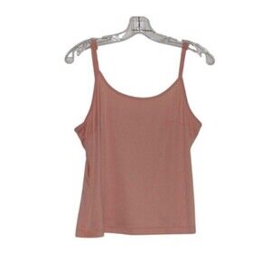 Apt. 9 Camisole Tank Women’s Petite Large Top Peach Spaghetti Straps Scoop Neck